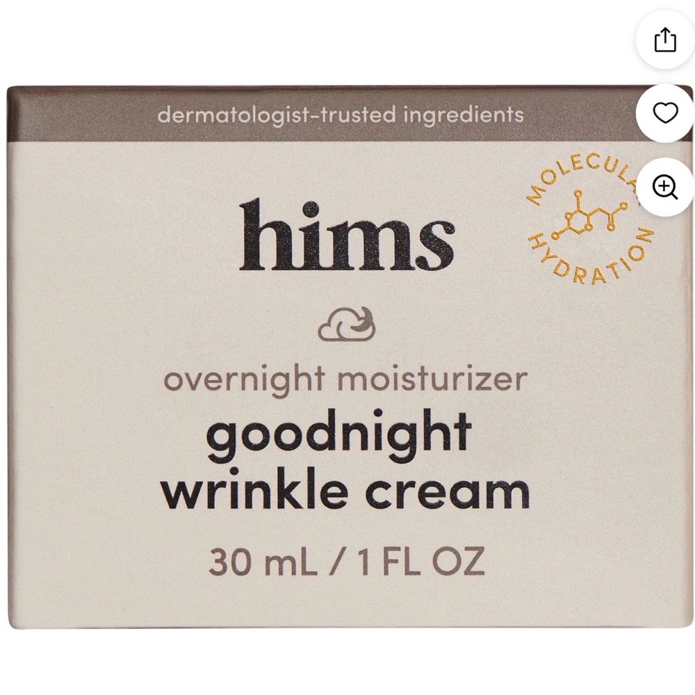 hims Goodnight Wrinkle Cream Overnight Moisturizer — Beige